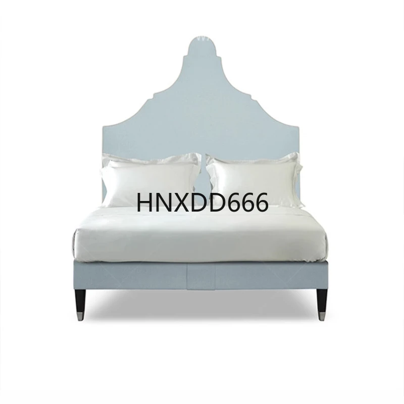 

Designer Queen Double Bed House Rustic Fabric Princesse Adults Bedroom Bed King Hotel Modern Camas De Dormitorio Home Furniture