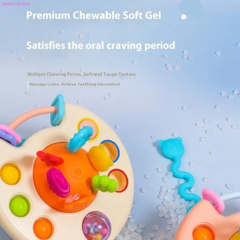 D0JC 내구성이 뛰어난 플라스틱으로 조기 학습 및 미세 운동 기술 개발을 위한 활기찬 끌어당김 장난감