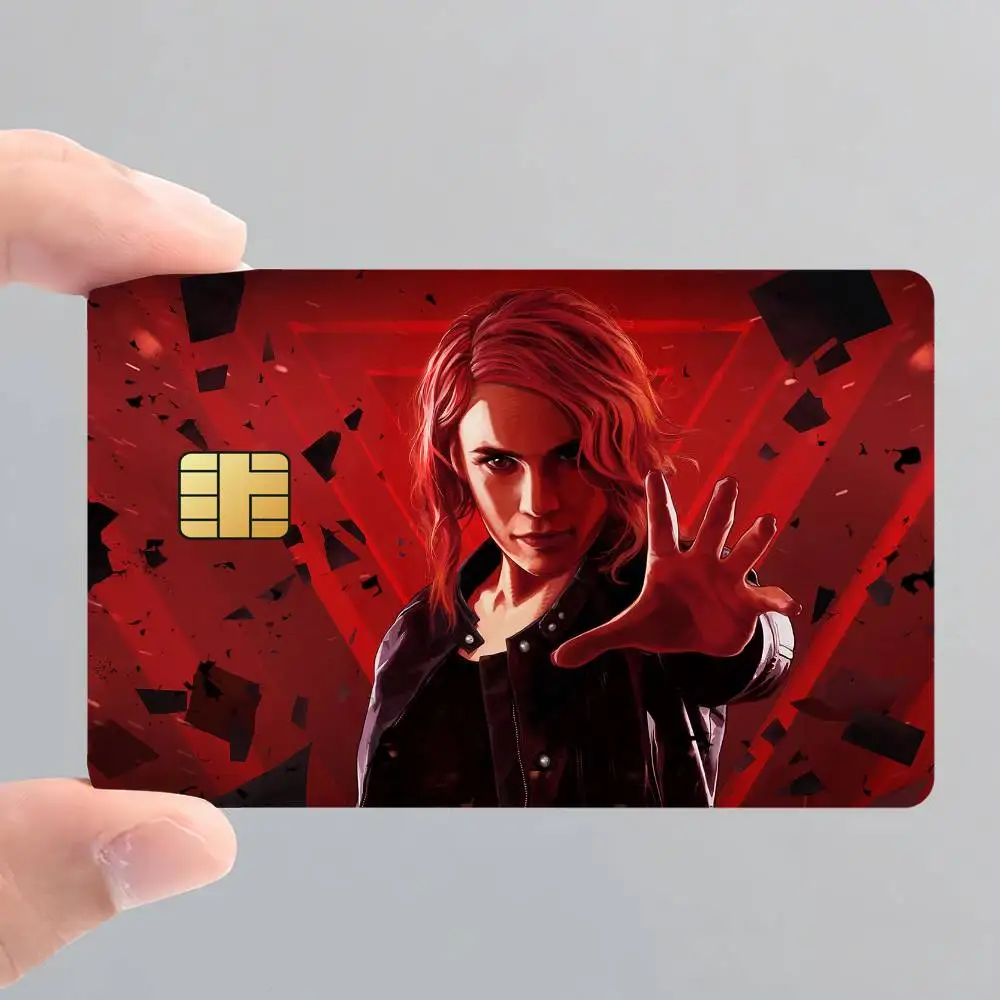 Game C-CoNTrOL-L Card Stickers for Bank Access Protective Waterproof Film Cover Sticker Surprise Gift