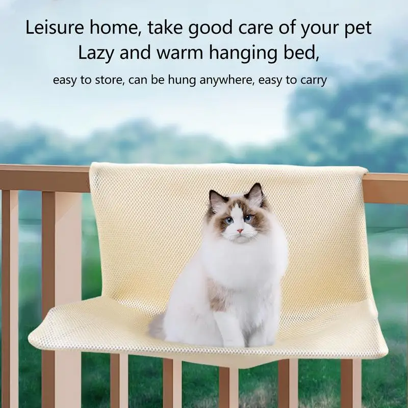 

Cat Hammock Suction Cup Cat Indoor Perch Hammock With Removable Cover Windowsill Accessories For Pet Supplies