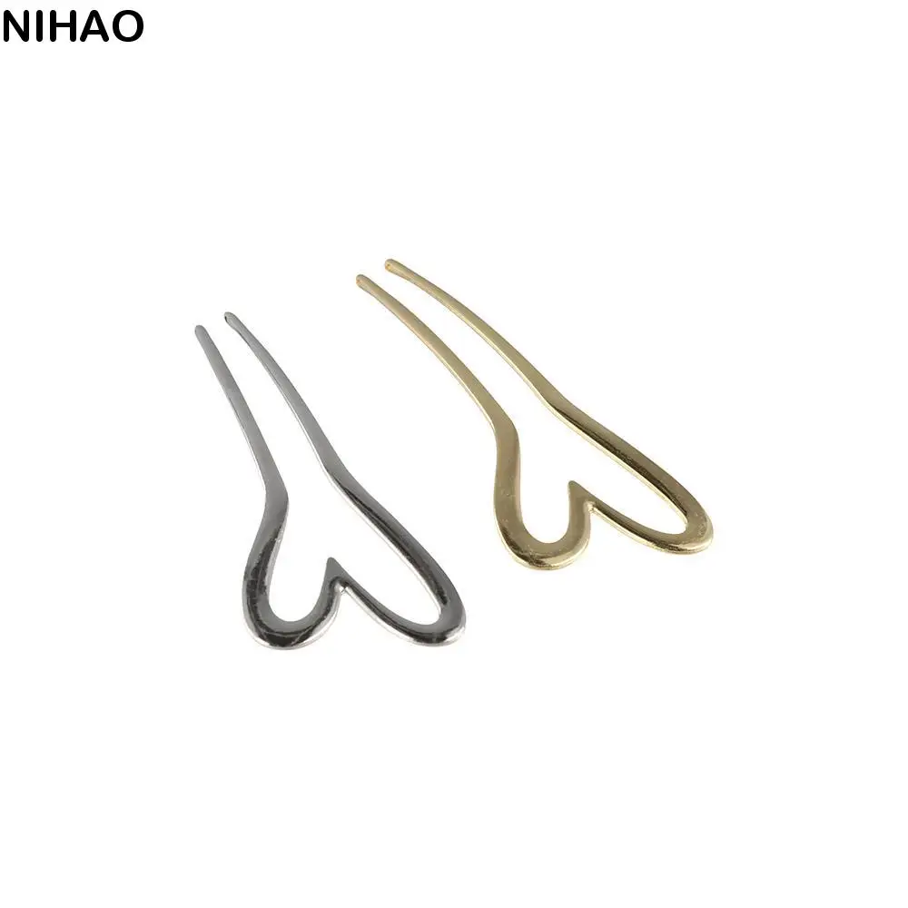 

Alloy U-shaped Hair Stick Headwear Hairstyle Tools Metal Hairpin Chinese Style Style Tool Love Heart Hair Stick Ladies