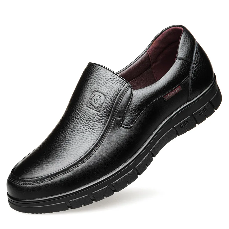 Zapatos hechos a mano de piel auténtica para hombre, calzado informal con plataforma plana para caminar, mocasines transpirables para exteriores,