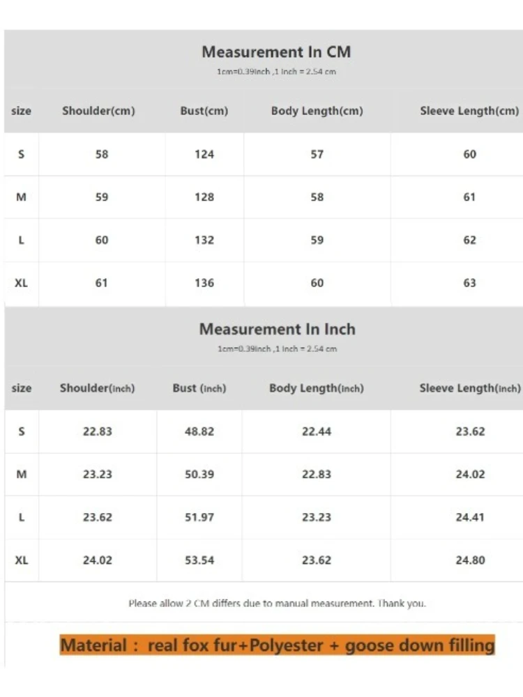 2025 mulheres novo casaco curto puffer jaqueta inverno fofo branco ganso para baixo casaco senhora nova raposa natural grosso quente real