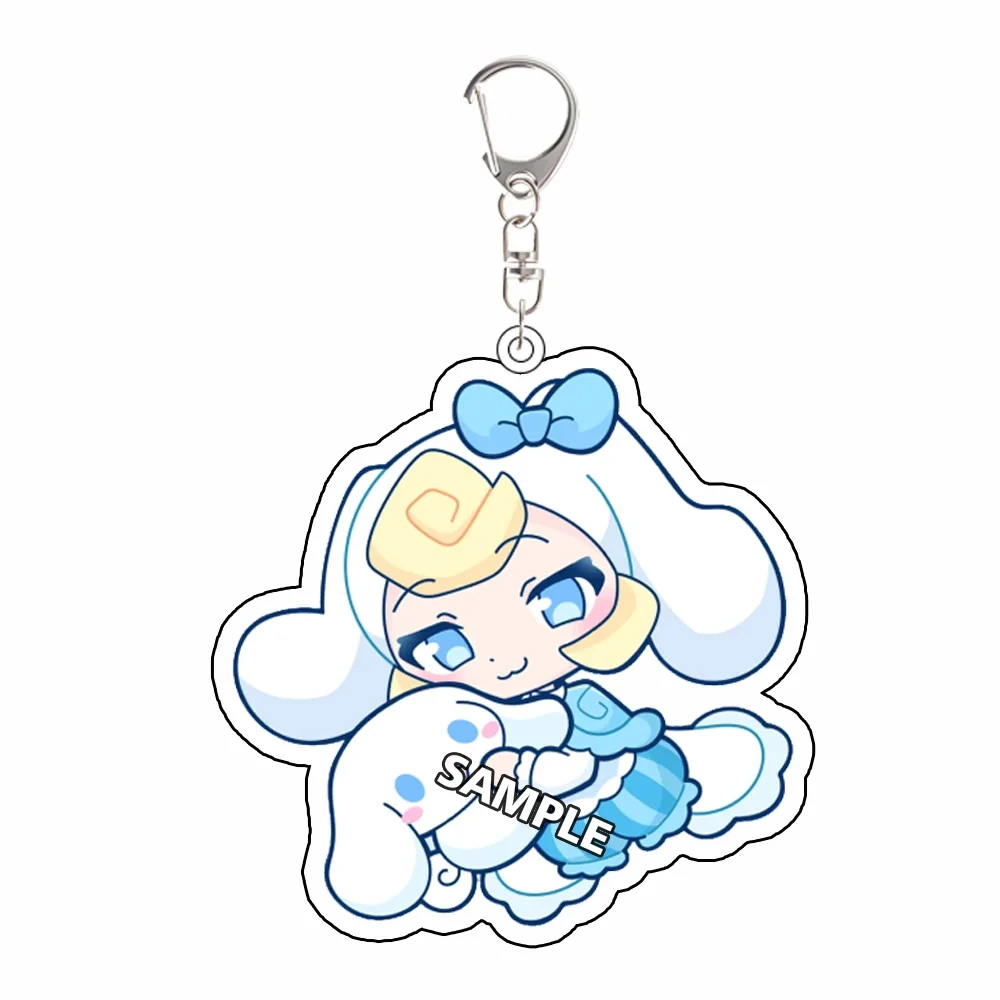 for Overwatch Game Peripheral Brigitte Juno Mercy Vendetta Sombra Acrylic KeyChain Cartoon Cute Festival Gift Decoration Pendant view 4