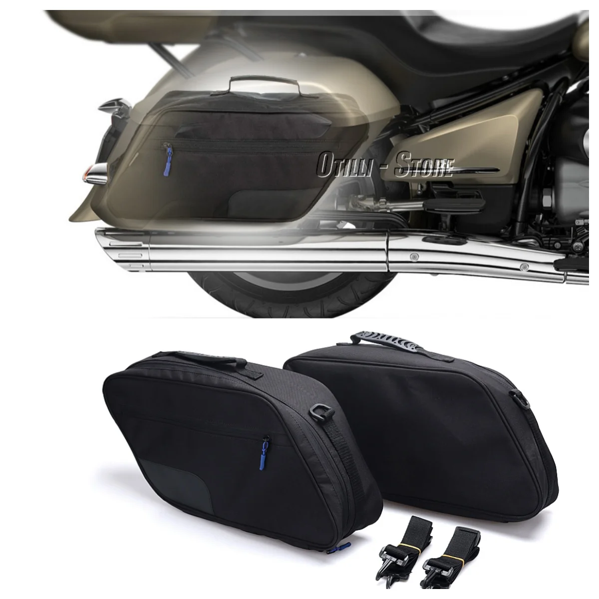 

Для BMW R18 B R 18 Transcontinental K1600B K 1600 B мотоциклетные боковые сумки для багажа, ящик для инструментов, сумки на подкладке, чемодан, внутренняя седельная сумка