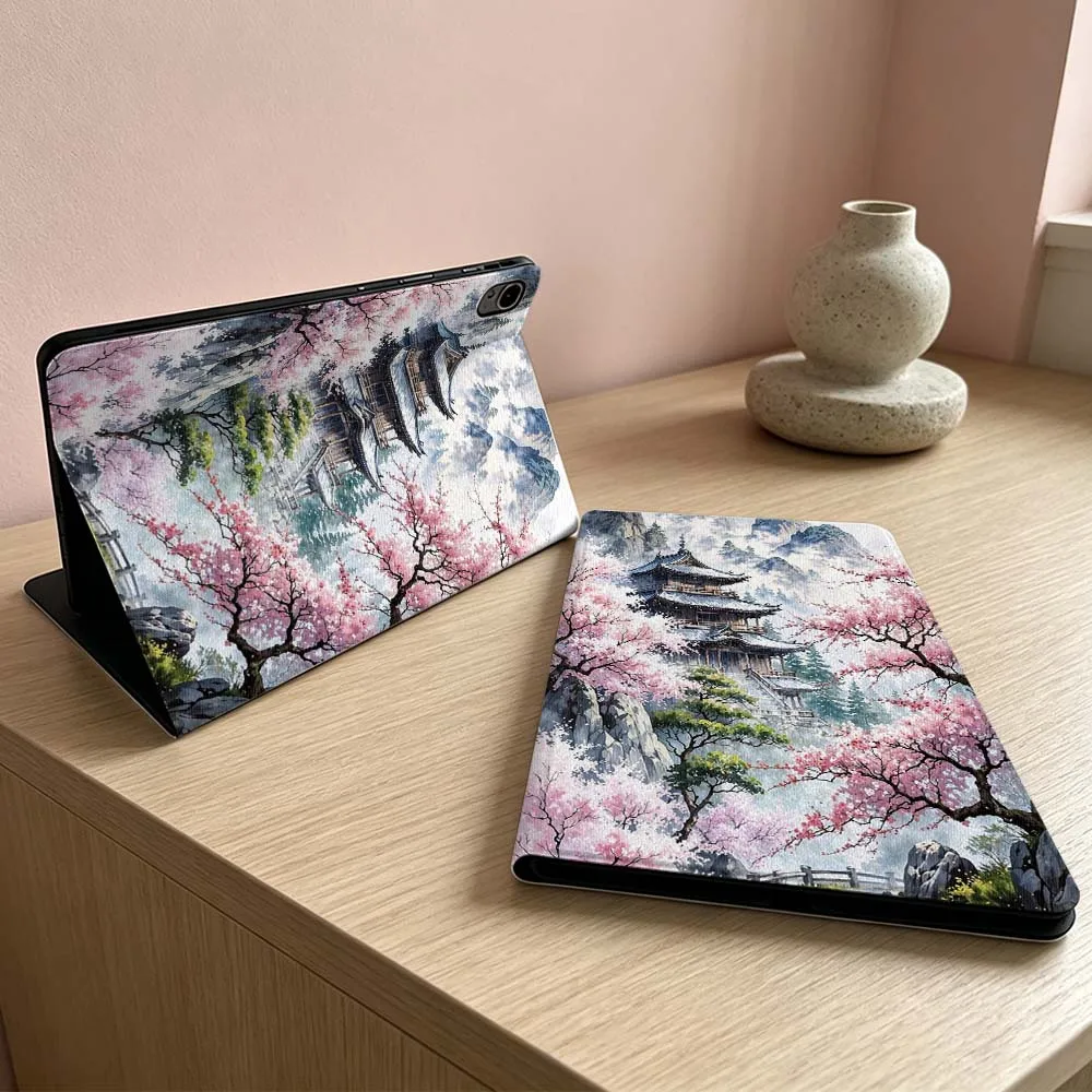 

Retro landscape patterns For Huawei MatePad MediaPad MagicPad Honor Pad 10 9 8 X10 X9 X8 X8a Pro Inch Tablet Case Soft
