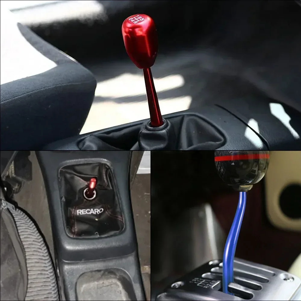 Aluminum Manual Short Throw Shifter Lever Extender Single/Dual Bend Racing Shifter For 88-00 Honda Civic CRX Del Sol