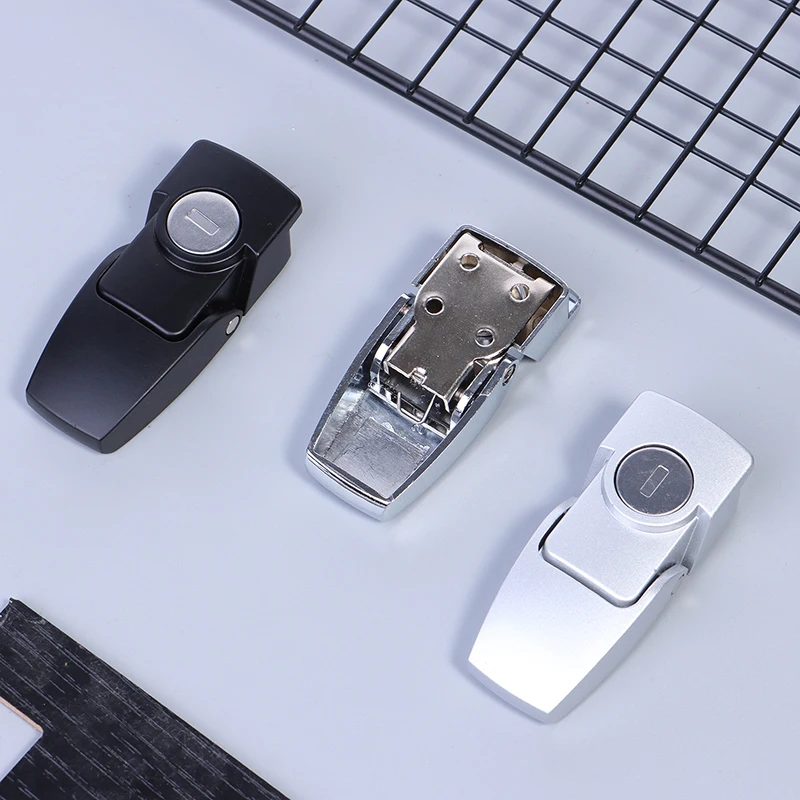 Защелка с черным металлическим корпусом из нержавеющей стали DK604, 1 комплект