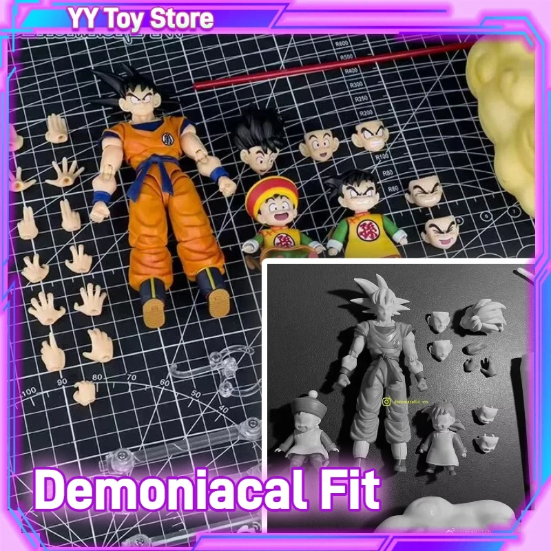 

Demoniacal Fit Dragon Ball Z SHF Super Saiyan Son Goku & Son Gohan Kid Kintoun Action Figures Anime Model Collectible Toys Gifts