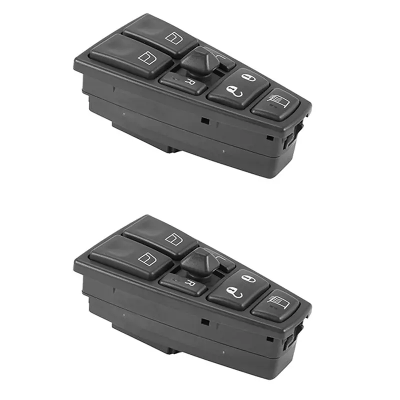 

Well 2X Master Control Window Switch Door Lock Lift Power Window Switch For Volvo Truck Fh12 Fm Vnl Driver Side