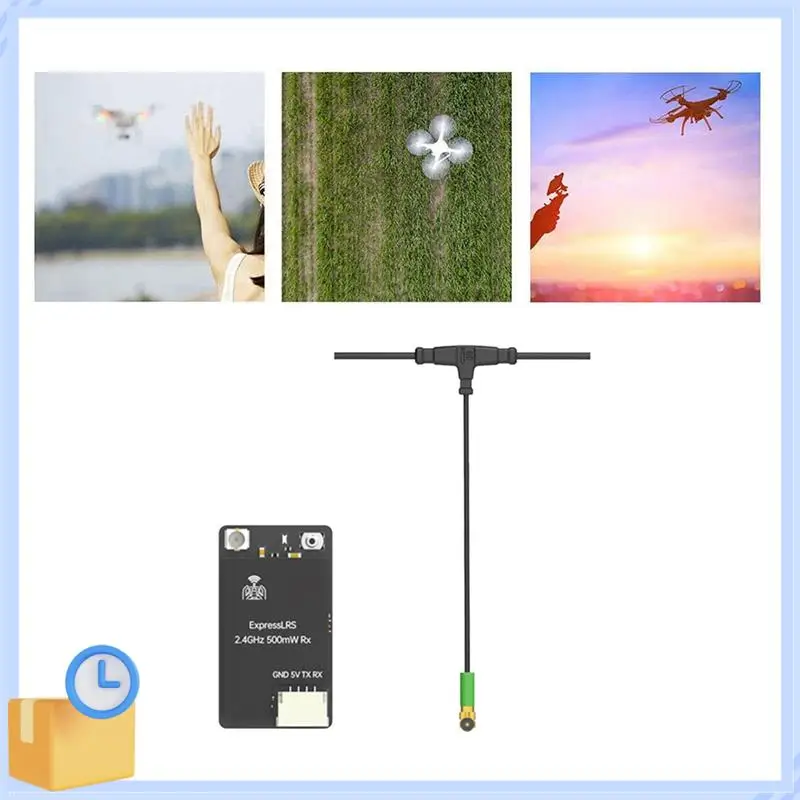 Popular Expresslrs ELRS 2.4Ghz 500Mw RX Receiver With Mini Antenna For RC FPV Racing Drone