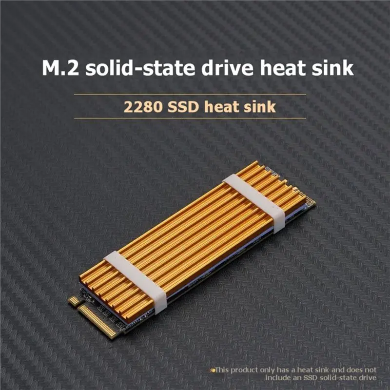 Hot Selling-M. 2 SSD Cooler Heatsink For NVME NGFF 2280 Solid State Disk Cooling Solution Solid State Drive Heat Sink For PC Des