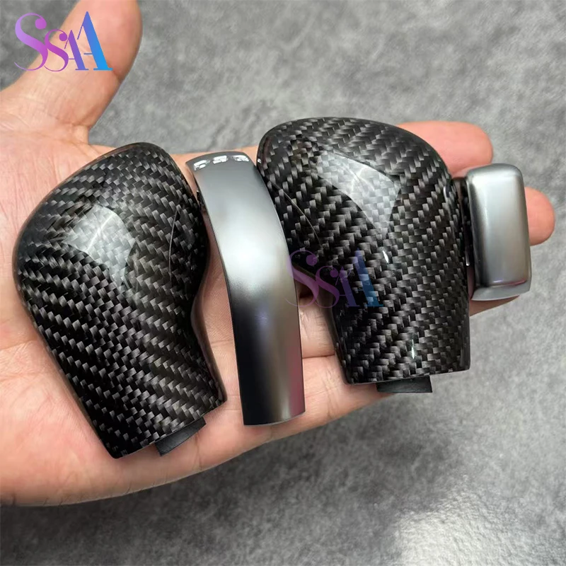 Pommeau de levier de vitesse DSG en fibre de carbone pour Volkswagen Golf 7 GTI R Tiguan Passat B7 B8 CC