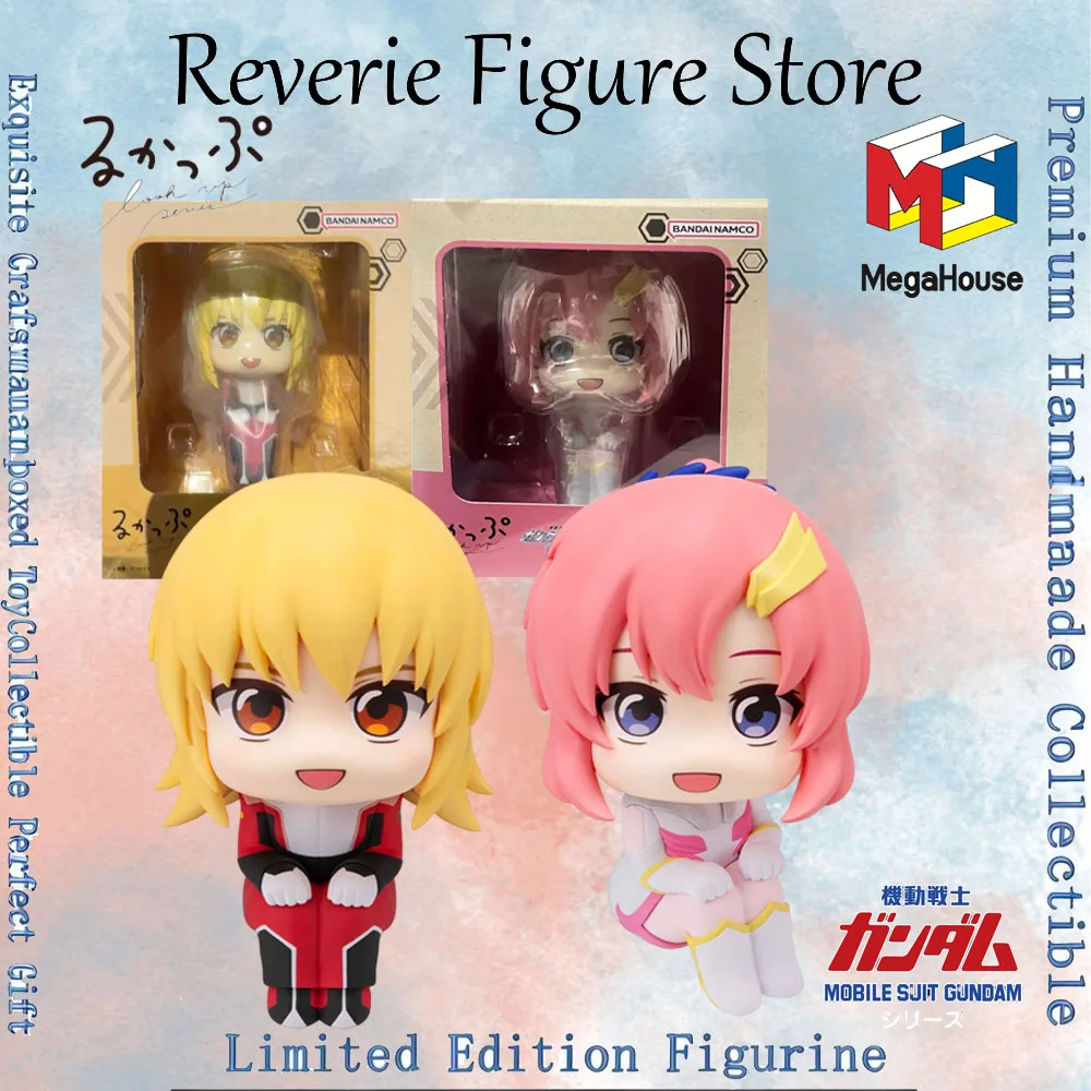 Figura Original de Megahouse Look Up Mobile Suit Gundam Seed Freedom Kagari Yura Asuha Lacus Clyne, Juguete de Anime