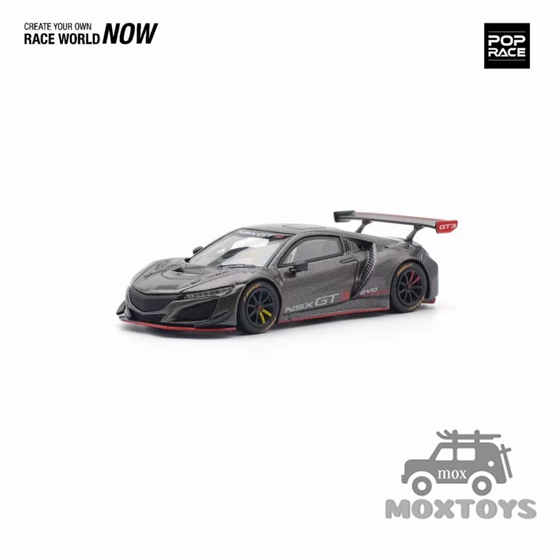 

POP RACE 1:64 NSX GT3 EVO22 Carbon Grey Edition Diecast Model Car