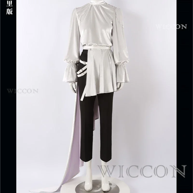 외계인 무대 루카 코스프레 의상 파티 탑 바지 나비 넥타이 벨트 멋진 파티 의류 테일링 슈트 할로윈 카니발 유니폼 #   1