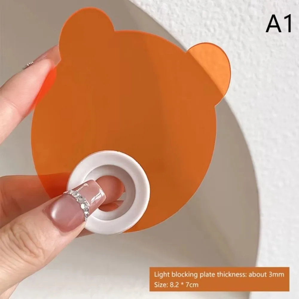 Deflettore acrilico che blocca la luce Anti-luce blu Addensare Piastra blocca le unghie Occhiali protettivi per lampada UV per unghie a forma dritta