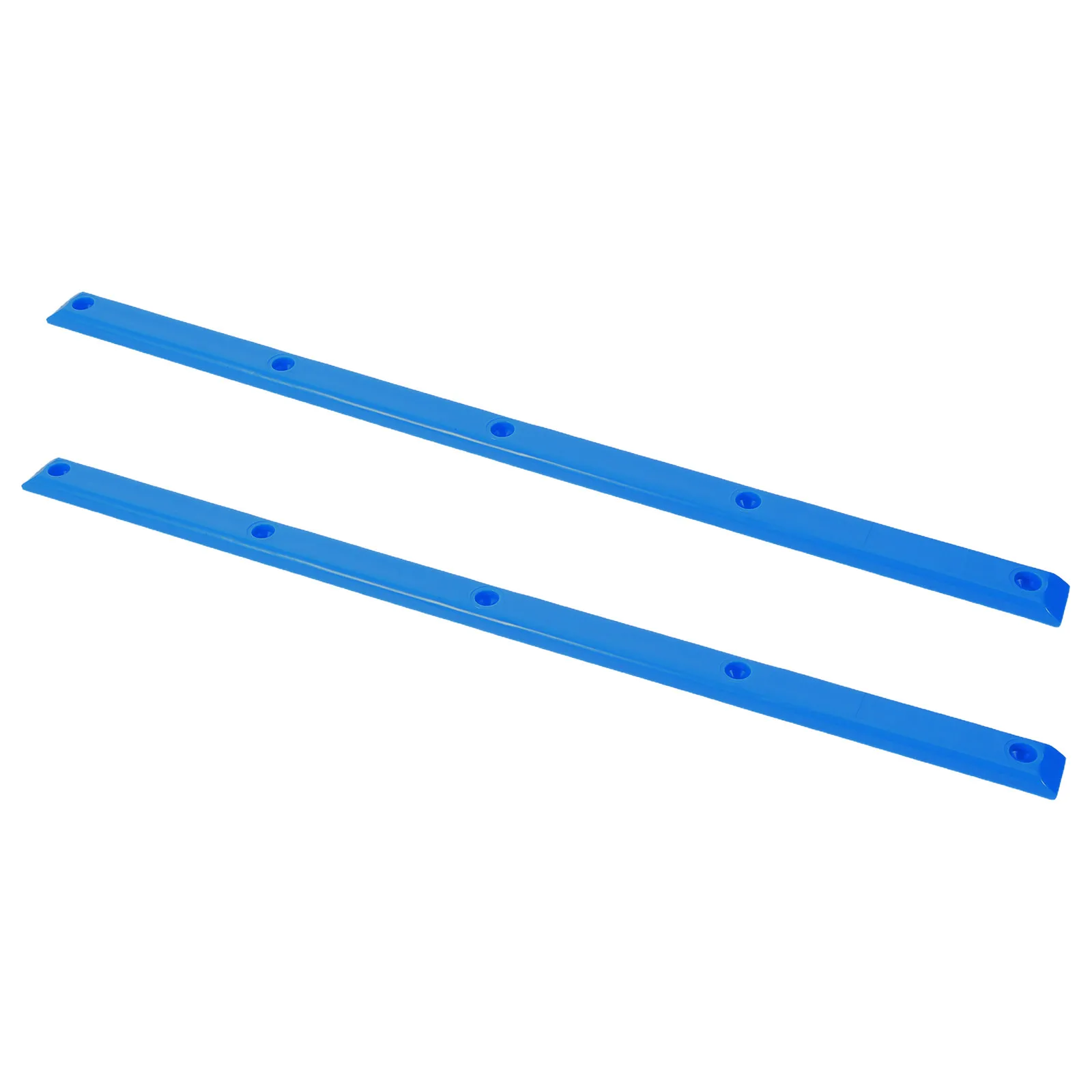 

2Pcs Vibrant Pink Skateboard Rail Guards 14.15x0.67'' Plastic Deck Edge Protectors with Shock Absorbing Strip for Longboard
