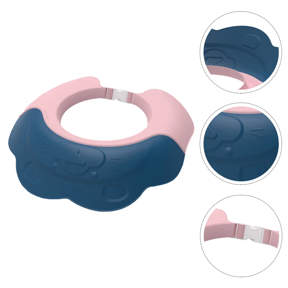 

Waterproof Ear Protector Bathing Hat For Baby Adjustable Arc Channel Shampoo Cap Block Water Flow Foams Non-Slip Comfort Fit