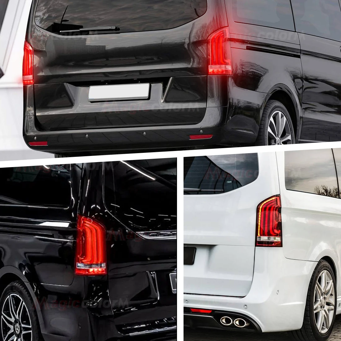 Lâmpada traseira led para benz vito w447 v-class v220d v250 2014 2015-2020 luzes traseiras de freio traseiro luz de sinal de volta de condução a 4478200664
