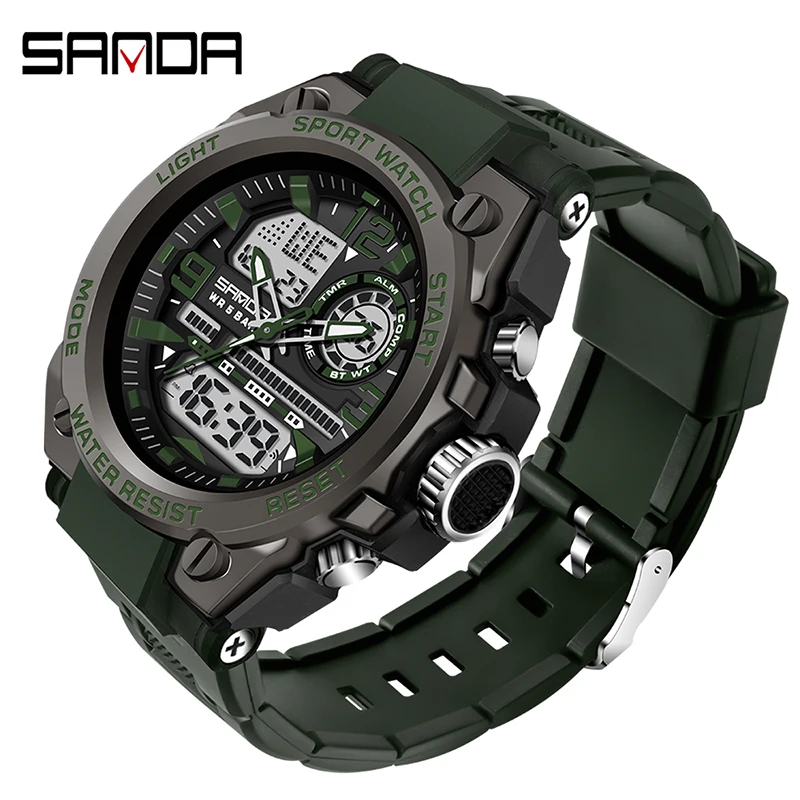 Men's Luxury Sports Watch, Military Analog Quartz Design
