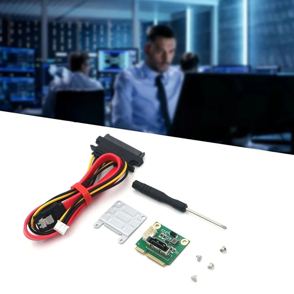 MSATA To SATA 2.5 Inch Adapter Board With 2.0PH SATA To SATA7+15 Female Adapter Cable (5V Power)