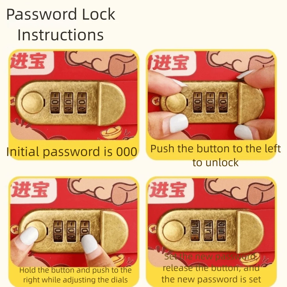 Cartoon Capybara Saving Money Binder with Password Lock 100 Sheets Budget Binder with Lock Wallet Storage Savings Handbook