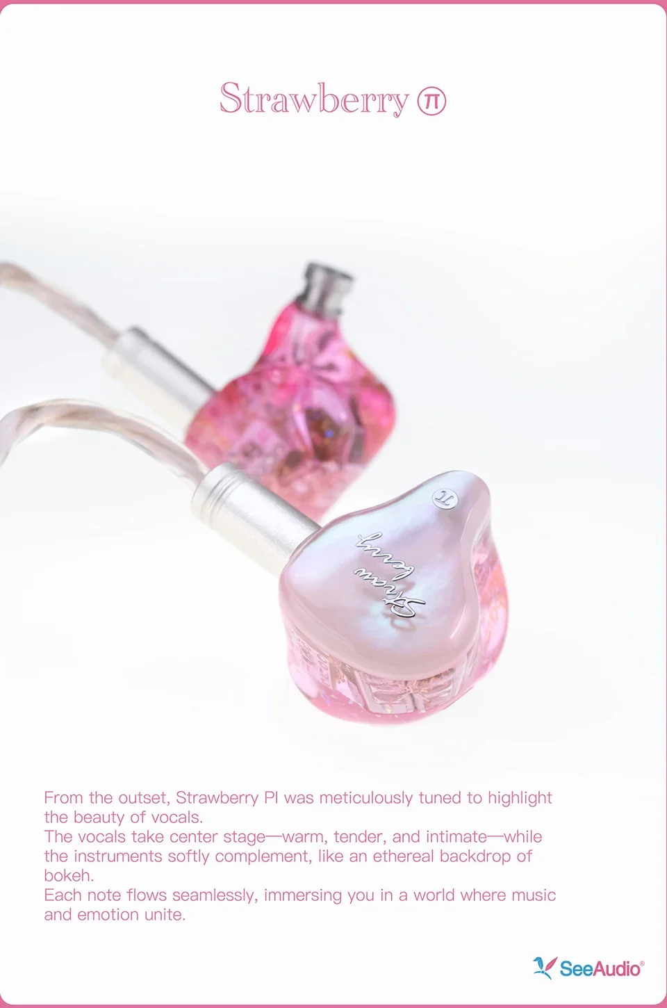 SeeAudio Strawberry PI Earbud 6BA Driver Unit In Ear Monitor Wired