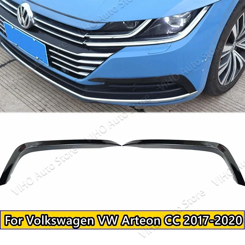 

Для Volkswagen VW Arteon CC 2017-2020 передний бампер сплиттер Canard противотуманные фары гриль ветровой нож наклейка накладка автомобильные аксессуары