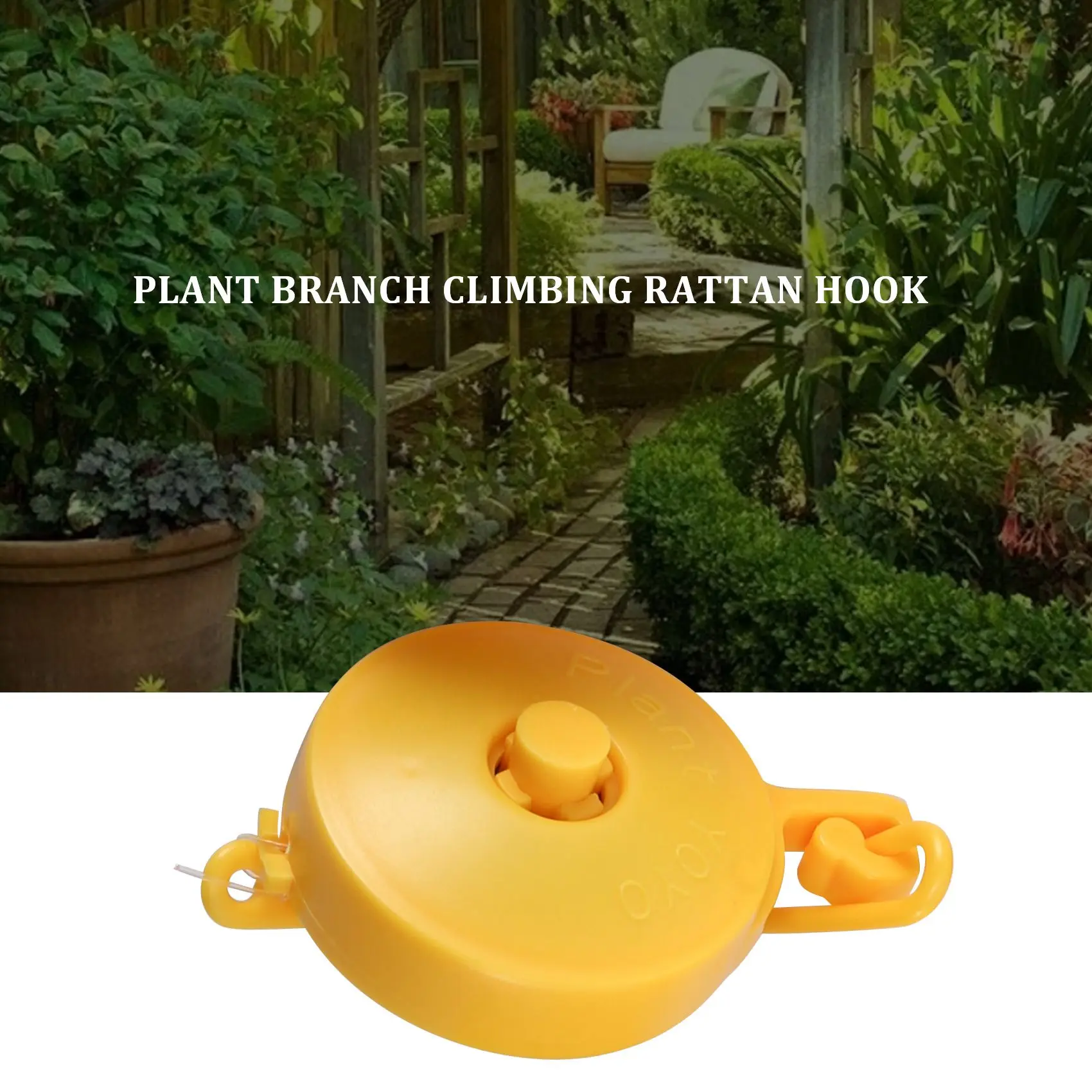 Plant Yoyo Grow Hanger พร้อมตัวกั้น รองรับพืชในร่มแบบปรับได้ Yo Yo (แพ็ค 10 ชิ้น)