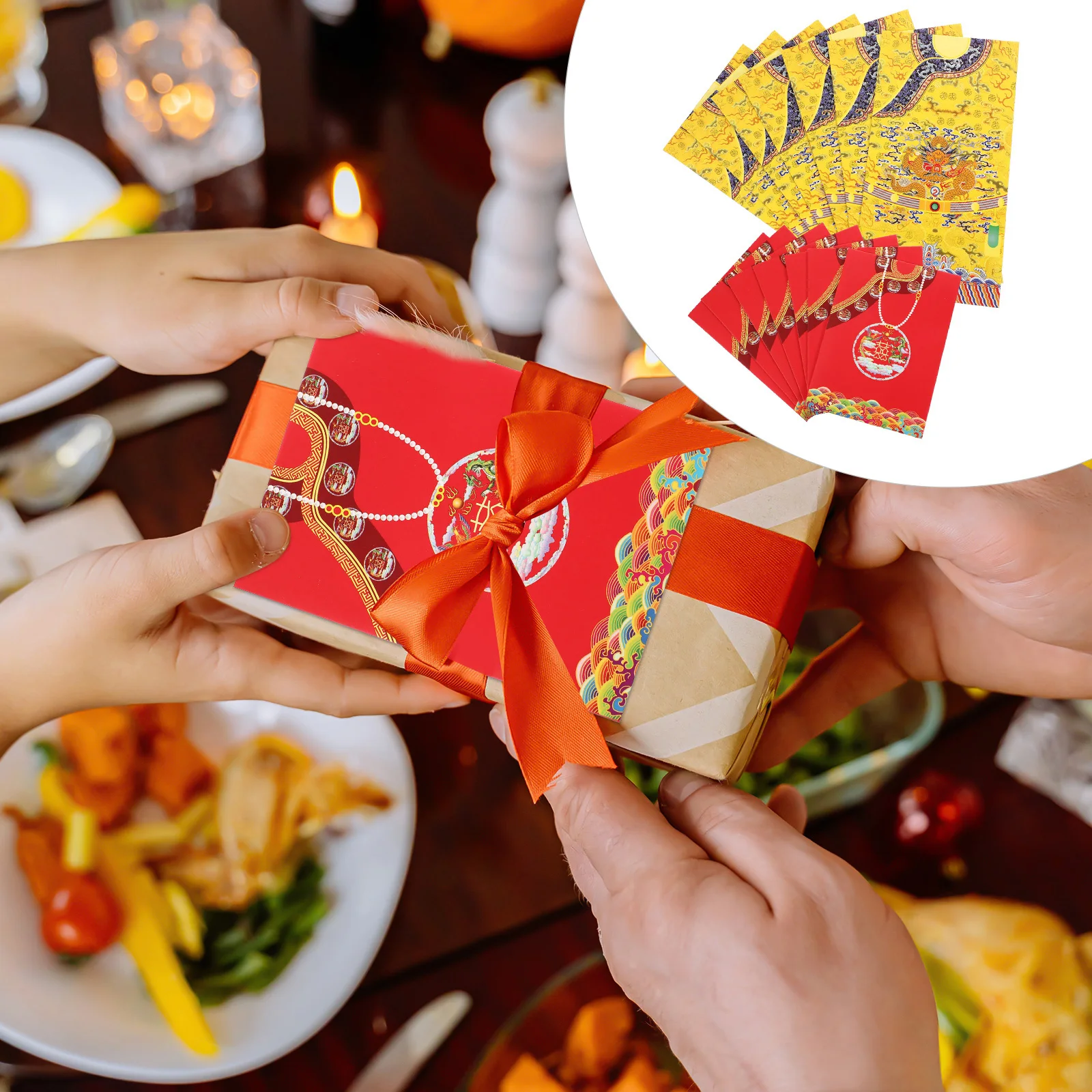 

40pcs Chinese Style High-Grade Envelopes Paper New Year Money Bags Vintage Design Festive Red Envelope Bags For Chinese New Year