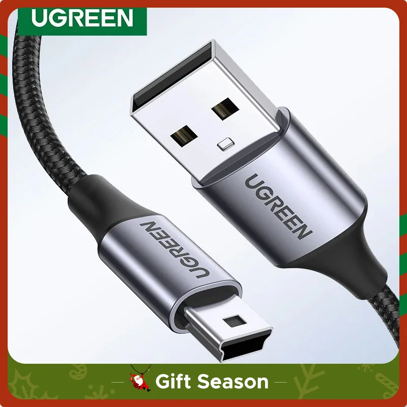 Ugreen Mini USB Cable Mini USB to USB Fast Data Charger Cable for MP3 MP4 Player Car DVR GPS Digital Camera HDD Mini USB