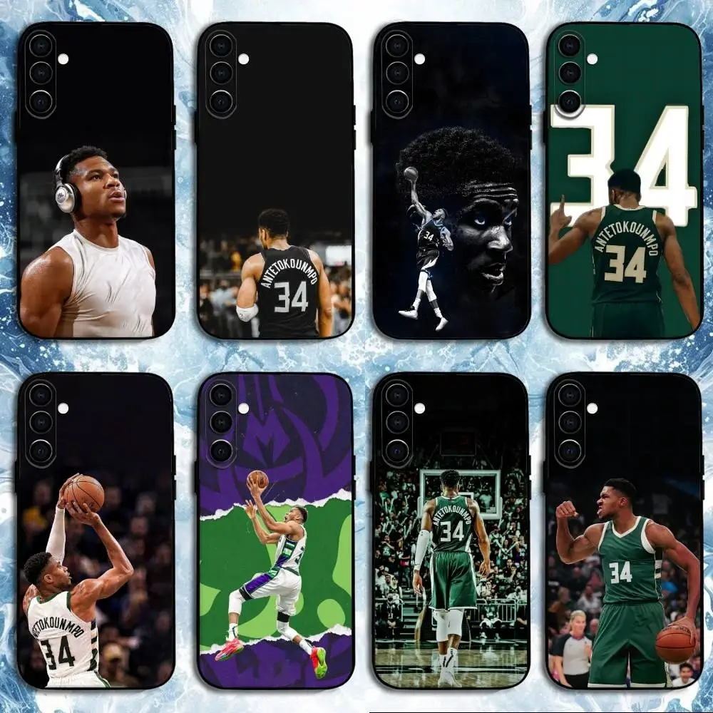 

Basketball G-Giannis Antetokounmpo Phone Case For Samsung Galaxy A73,A72,A71,A70,A53,A52,A51,Others Soft Black Shell