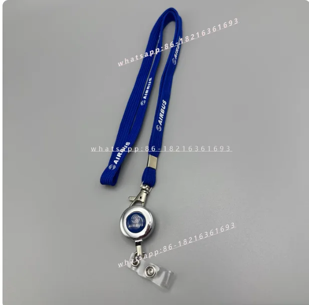 ID Lanyard Easy Pull Buckle Civil Aviation CAAC Air Passenger ID Cover Badge Retractable Rope