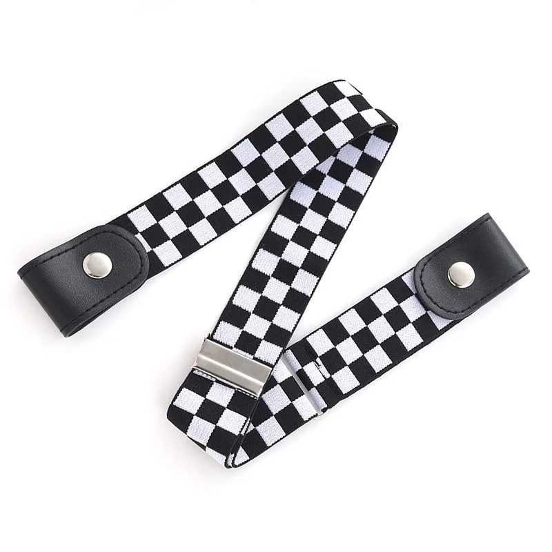 حزام نسائي بسيط وعصري حزام رجالي كسول مرن منسوج غير مرئي وغير ملحوم للجنسين حزام جينز طول قابل للتعديل #3