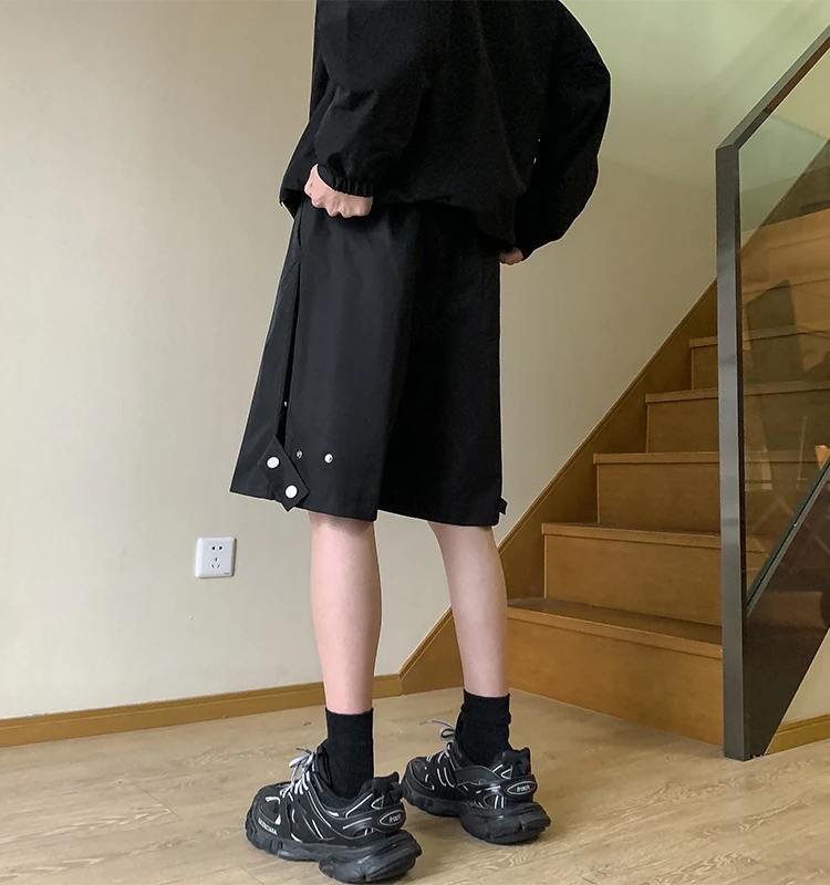 

American High Street Workwear orts Men Summer Cleanfit mid Waist Casual Sport 5 Points proof Pants Faionable Youthful