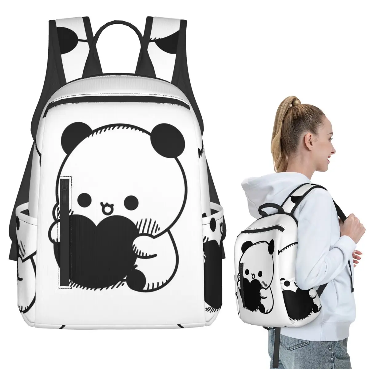 

Bubu Love Backpack Student BookBag Children School Bag Computer Shoulder Bags Men Women