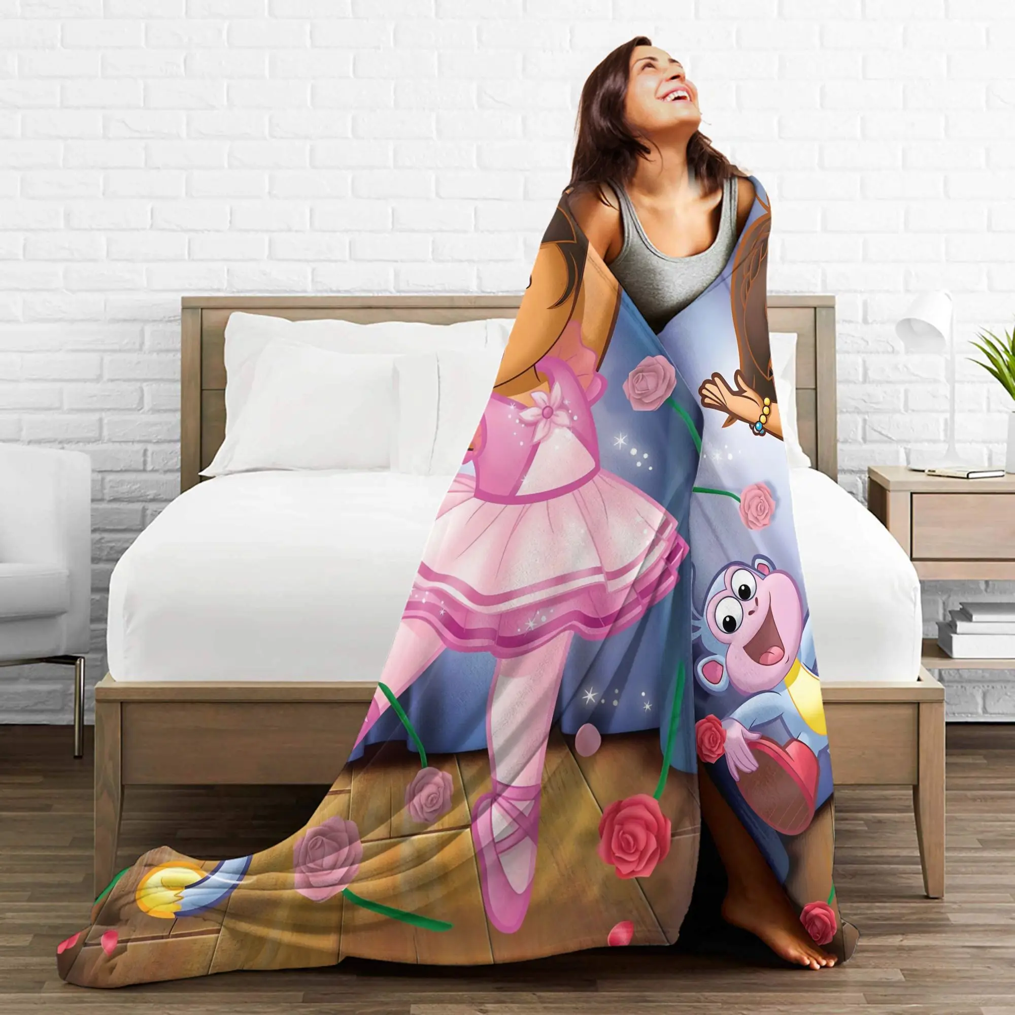 دوراس المستكشف البطانيات لينة الدافئة الشارع الاتجاه أفخم رمي بطانية للأريكة السرير نزهة الفانيلا المفرش غطاء السرير #4