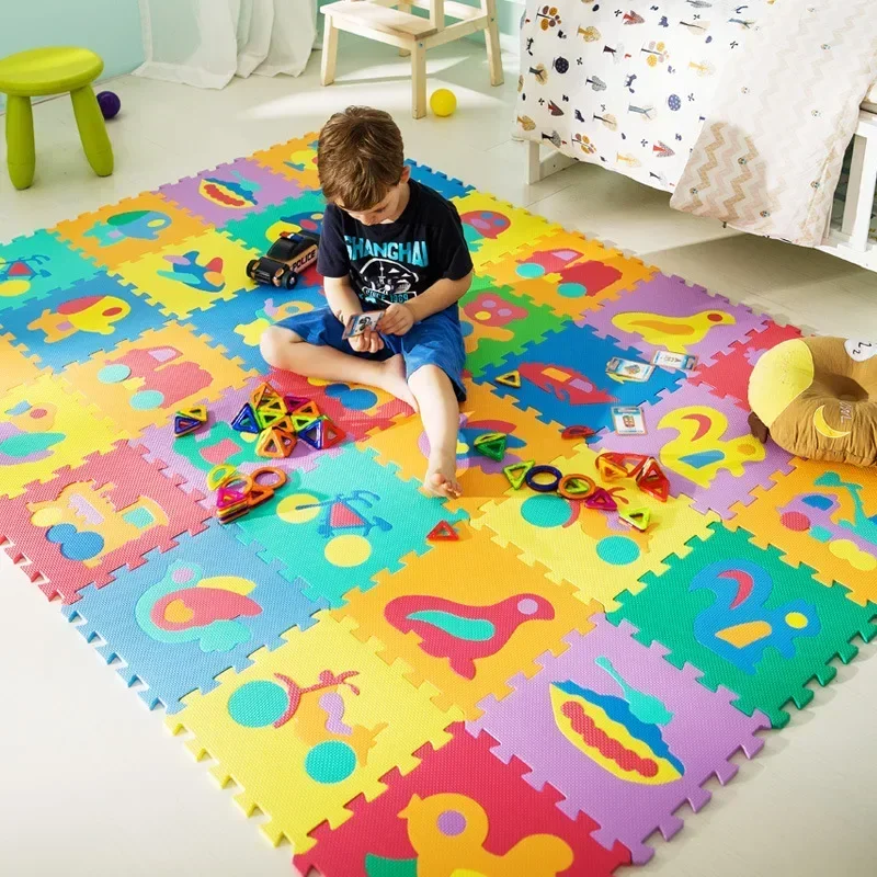 Baby Toy 0 To 6 Months Baby Foam Mat Games Carpet EVA Kids Foam Puzzle Numbers Animal Transportation Fruit Foam Mat