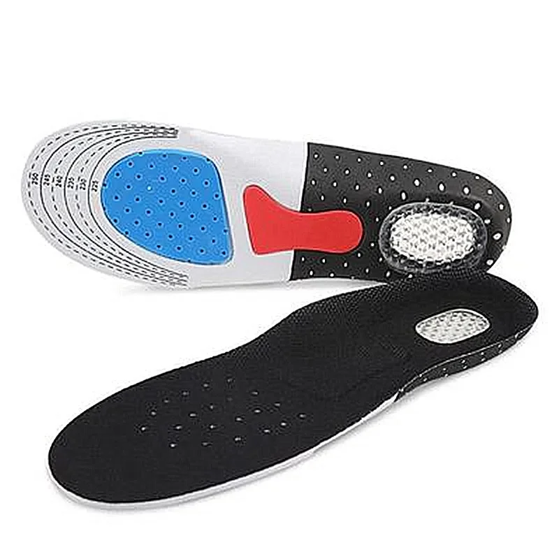 Silicone Sport Insoles Orthotic Arch Support Sport Shoe Pad Running Gel Insoles Men Women Orthotic Breathable Running Cushion