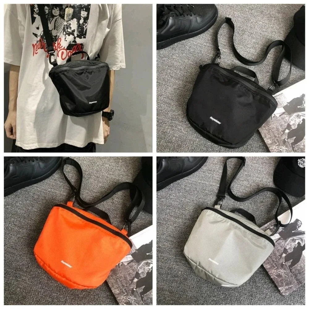 Cool Shoulder Bag Solid Nylon Bag Crossbody Bag Large Capcity Turtle Bag Korean Style Solid Color Simple Shell Bag Outdoor image 3