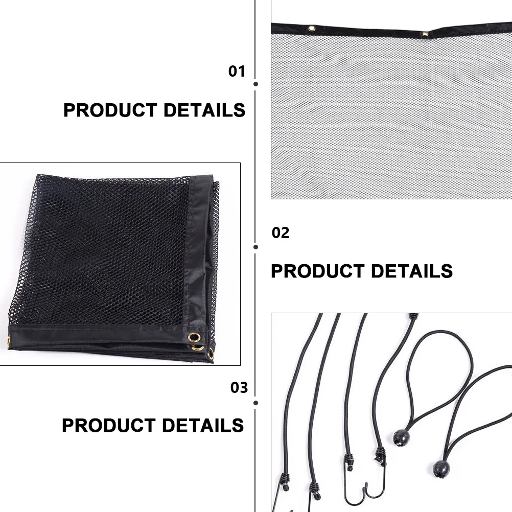 

2pcs Car Black Fabric Dog Barrier Vehicle Mesh Net for Car Backseat Long Life Safe Durable Pet Supplies