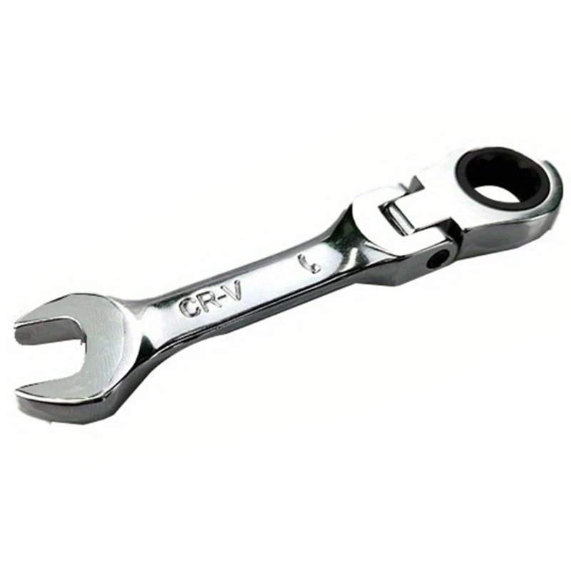 L69A Flexible Head Ratchet Wrench 72Tooth Short Handle Hand Combination WrenchSpanner