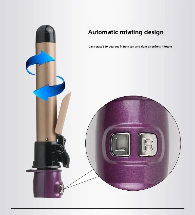High quality   Automatic Rotating Electric Curling Iron Automatic Curling Iron God Does Not Hurt Hair Big Wave Curl Hairdresser