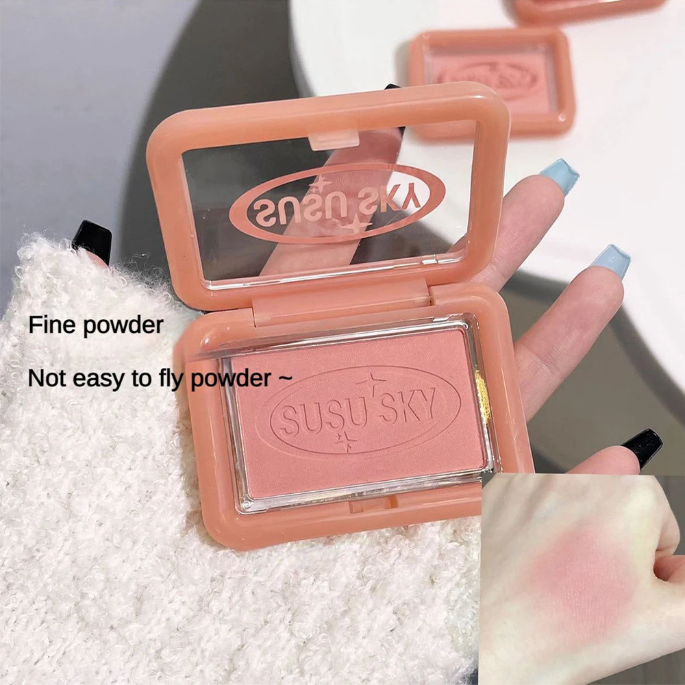 1/2/3PCS Shimmer Blush Student Block Super Translucent Blush Square Blush Gesichts-Make-up Essential Natural Blush Verbessert den Hautton