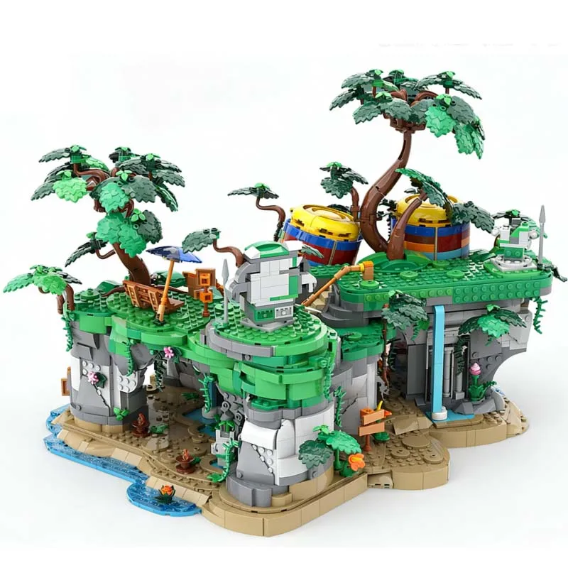 3972 PCS 도시 거리 고대 유적 MOC 맞춤형 모듈식 빌딩 블록 디자인 교육용 브릭 간단한 DIY 장난감 생일 선물