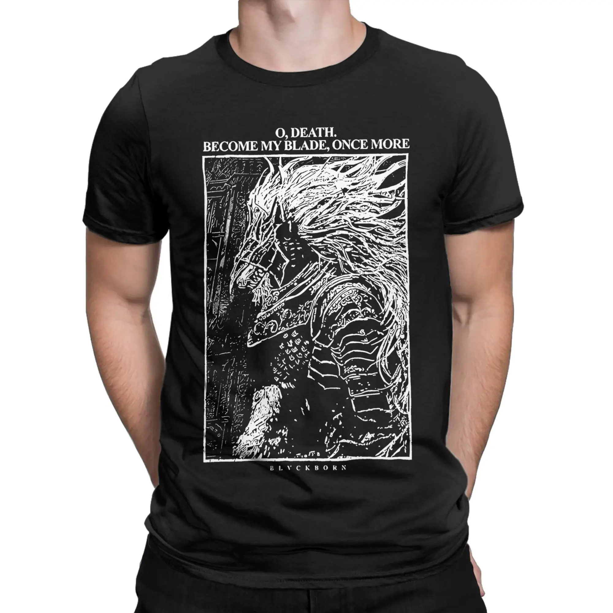 Camiseta divertida de Eldened Ringed Maliketh para hombre, camisetas de manga corta con cuello redondo, camisetas de verano 100% de algodón