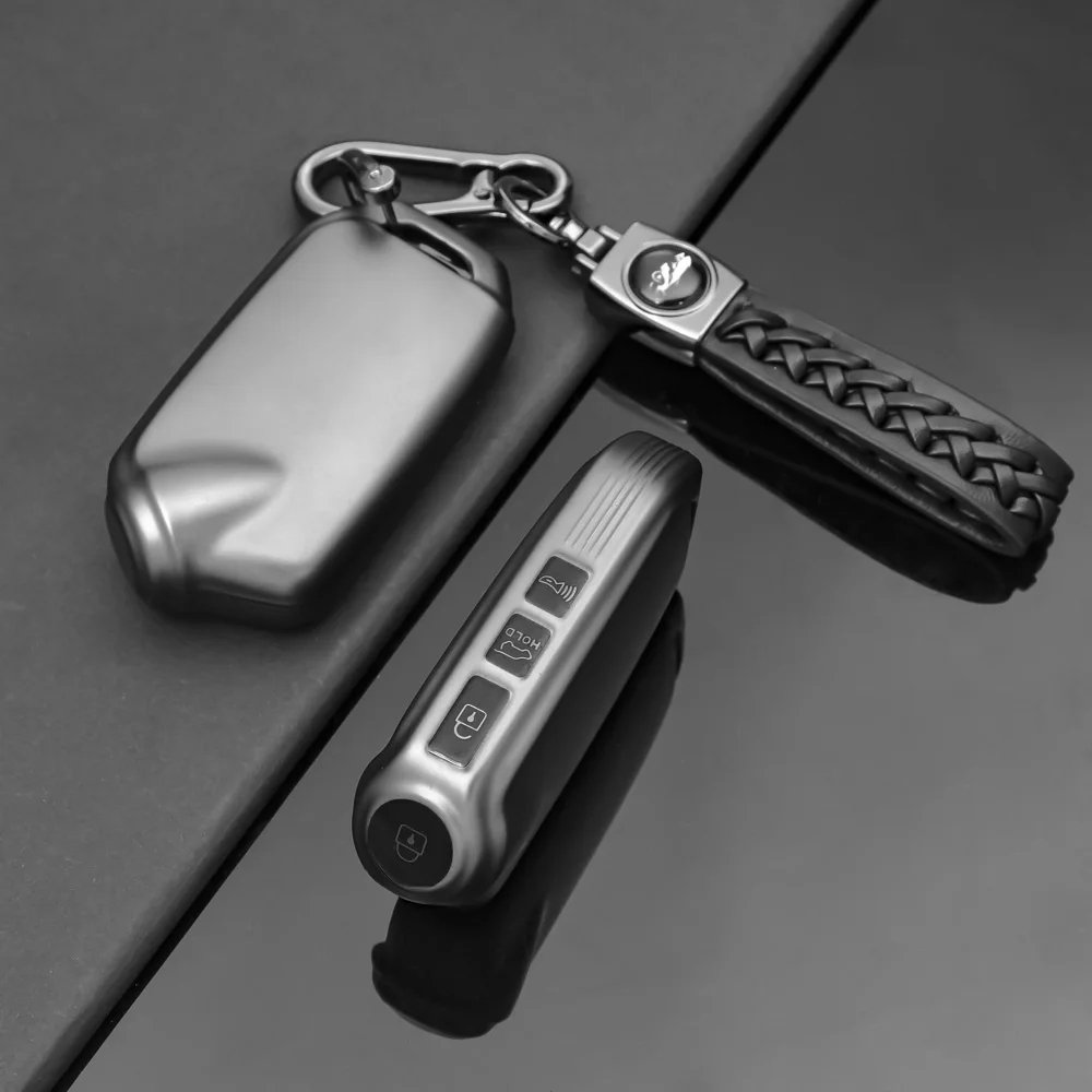 For Kia K900 Stinger 2017 2018 2019 2020+ 4 Buttons TPU Car Smart Remote Key Case Cover Shell Fob Holder Keychain Protector