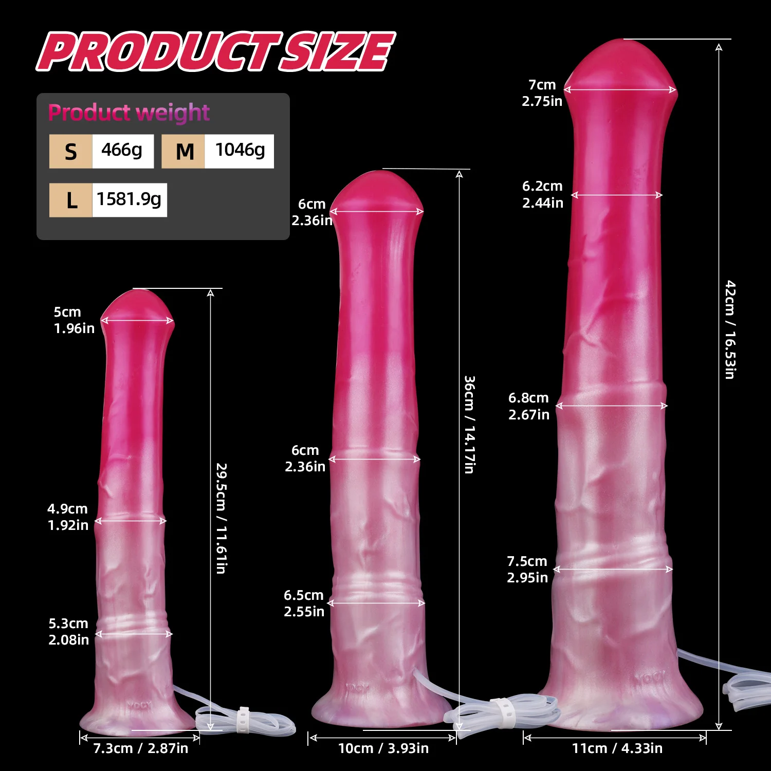 GBAR طويل الحصان القضيب التدفق المكونات الشرج مع مصاصة الحيوان دسار G-بقعة محفز القذف الجنس لعب للكبار الاستمناء