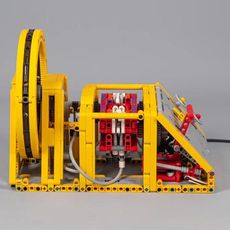 NEW MOC-128169 Switchless Pneumatic Machine Engine Construction Buiding Block Toys for Boy Kit Bricks Children Kid Birthday Gift